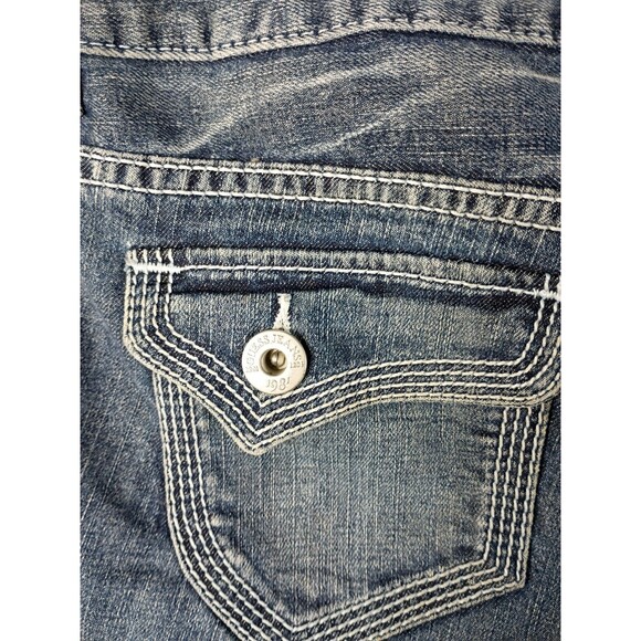 Guess Jeans Shorts Size 29 Flap Pockets Preppy Y2K Low Rise Zip Western Country - Picture 8 of 13